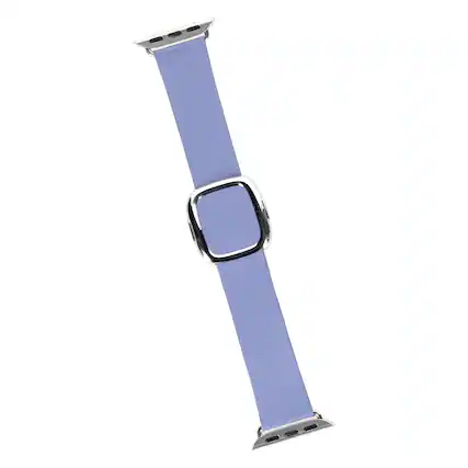 Front. Apple - Apple Watch Band - Modern Buckle (41mm) - Wisteria Purple - Large - Purple.