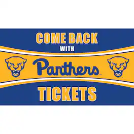 Evergreen Enterprises - Pitt Panthers 28" x 16" Come Back With Tickets Door Mat - Multicolor