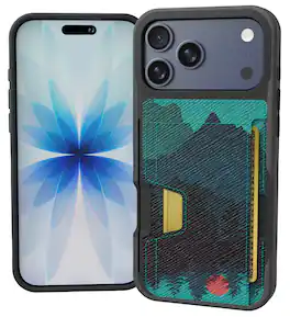Smartish - iPhone 18 Pro Max/17 Pro Max Wallet Case - Wallet Slayer Vol 2 - Card Holder w/ Card Kickstand - Mountains - Moving Mountains