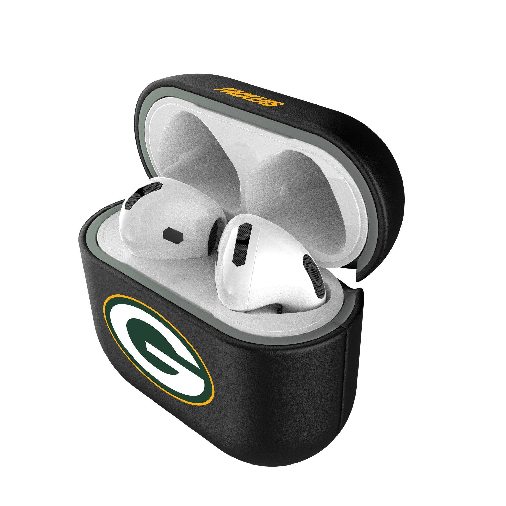Alt View 3. Keyscaper - Green Bay Packers Green Bay Packers Insignia AirPods 4th Generation Case Cover - No Size - Black.