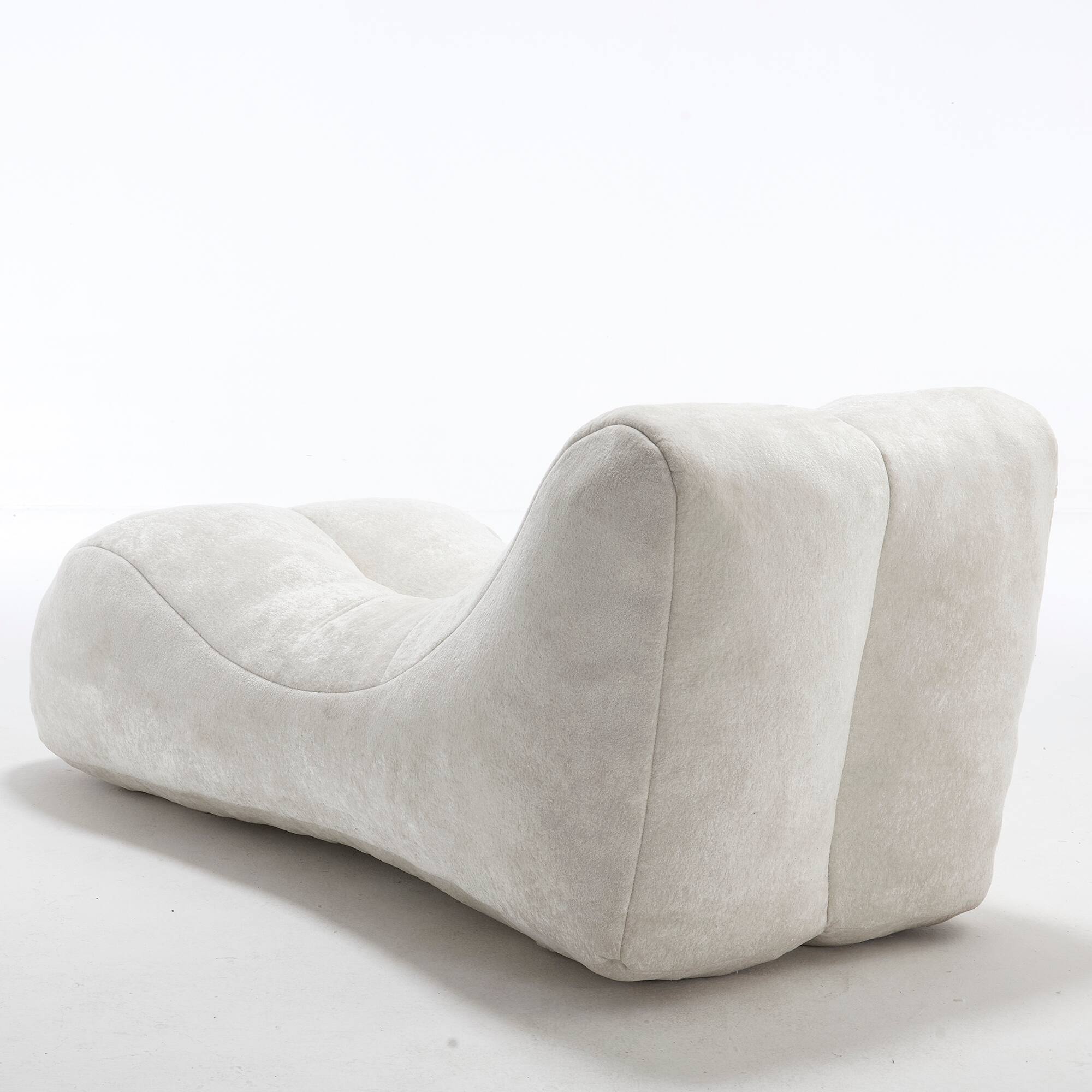 Alt View 8. GOODSILO - Cozy Bean Bag Sofa Chair - Adult Lounger for Gaming, Reading & Relaxation - White.