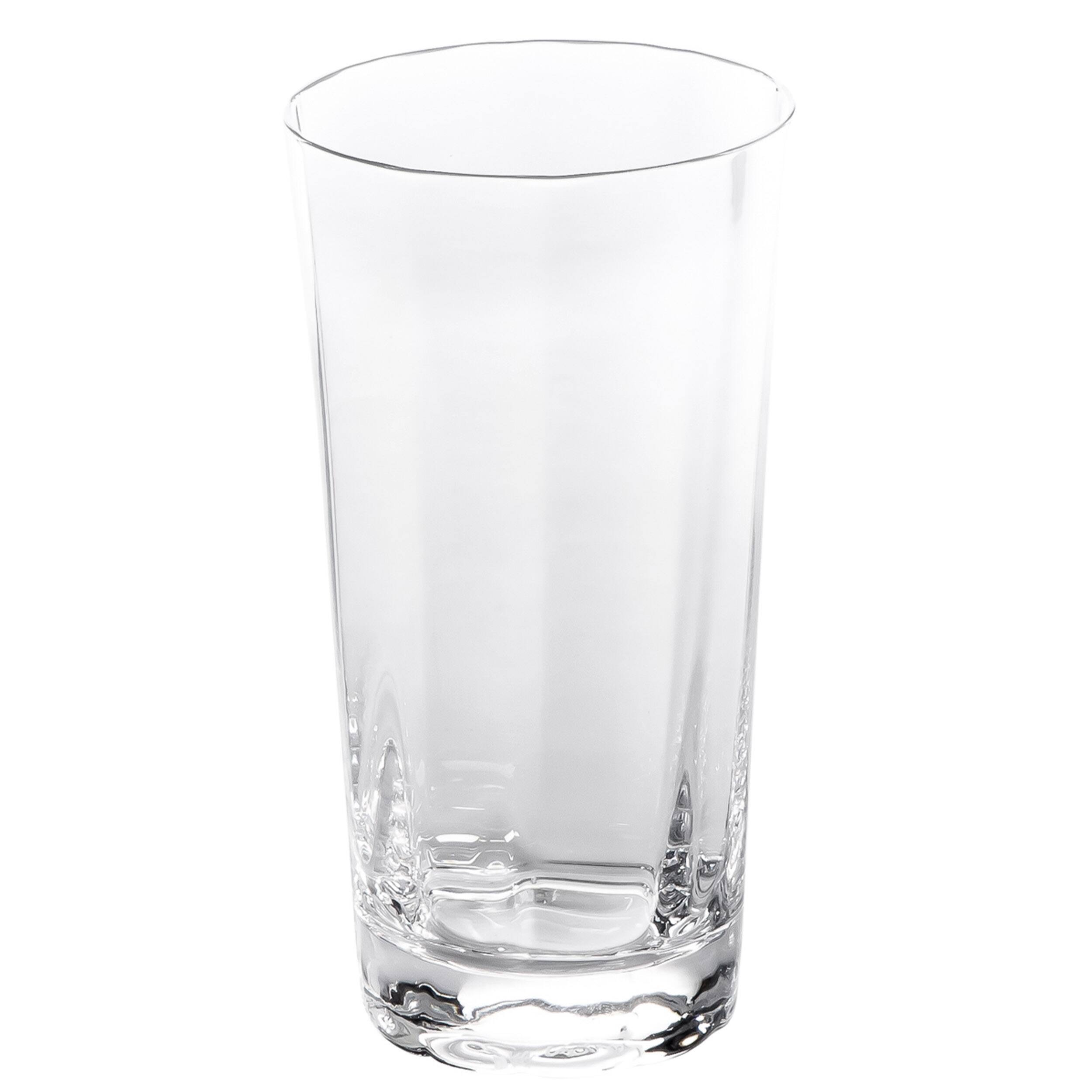 Alt View 1. Sur La Table - Sur La Table Cambron 4 Piece 17oz Optic High Ball Handmade Glass Drinkware Set - Clear.