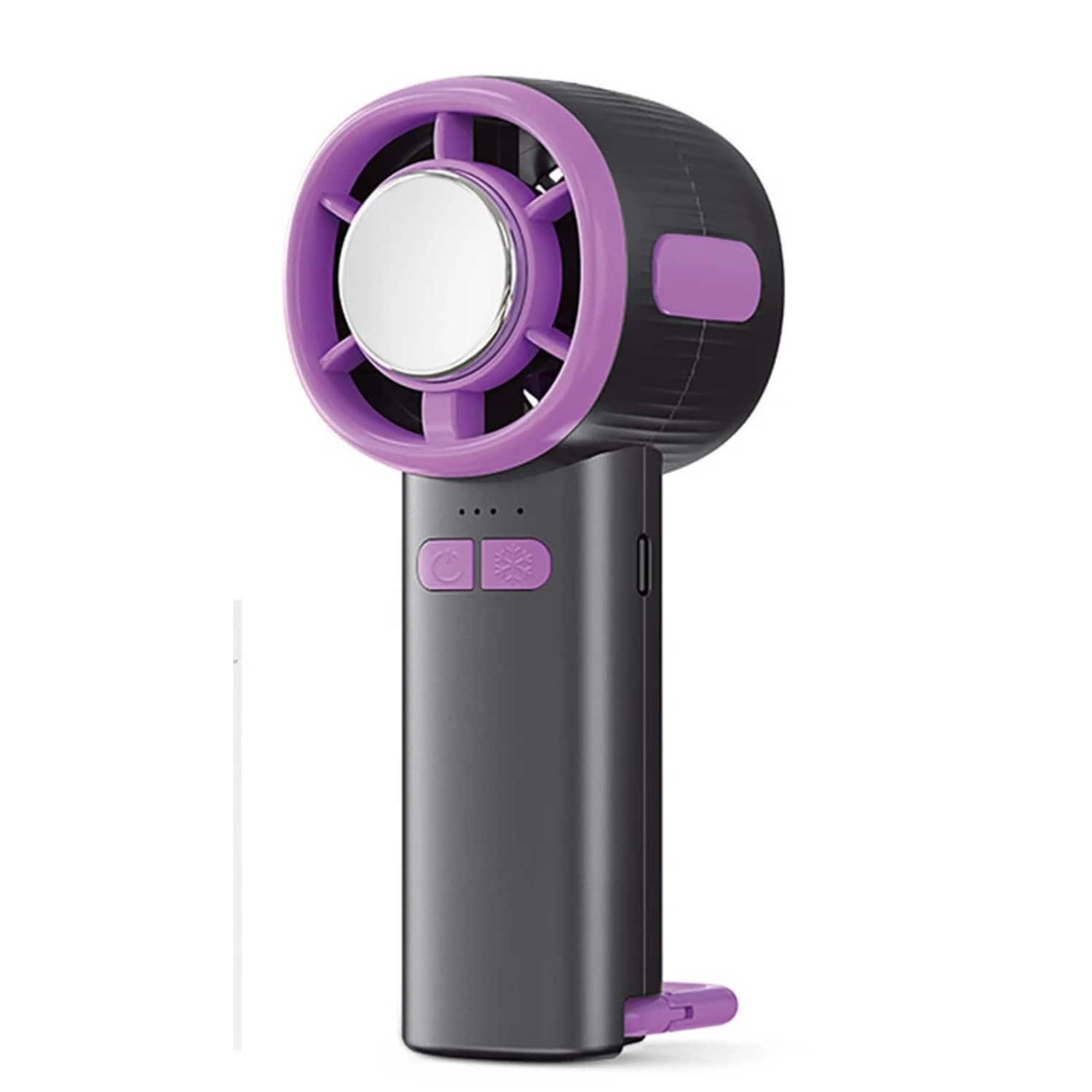 Home Collection - Portable Handheld Cooling Fan Rechargeable Mini Fan with Cold Air Ice Deposition - Black