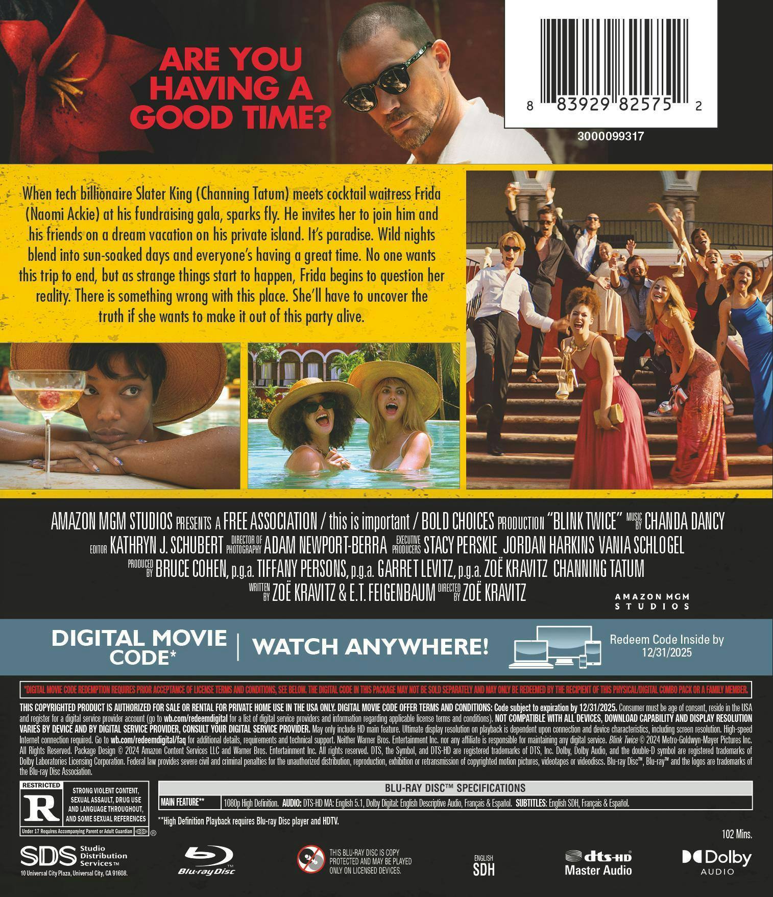 Back. Blink Twice [Blu-ray].