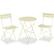 Front. Best Choice Products - Best Choice Products 3-Piece Small Bistro Set, Folding Patio Furniture Set of 2 Chairs and Table - Cream - Cream.