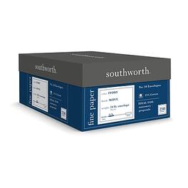 Southworth - Gummed #10 Business Envelopes, 4 1/8" x 9 1/2", 250/Box (J404I-10) - Ivory