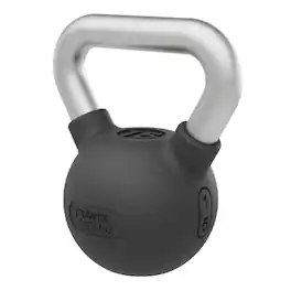 Power Systems - Elite Rubber Kettlebell (15 lb), Premium Rubber Coated Kettlebell for Strength Training - Black