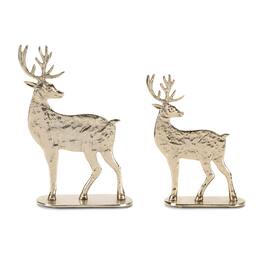 BreeBe - Metal Deer Decor (Set of 2) - Gold