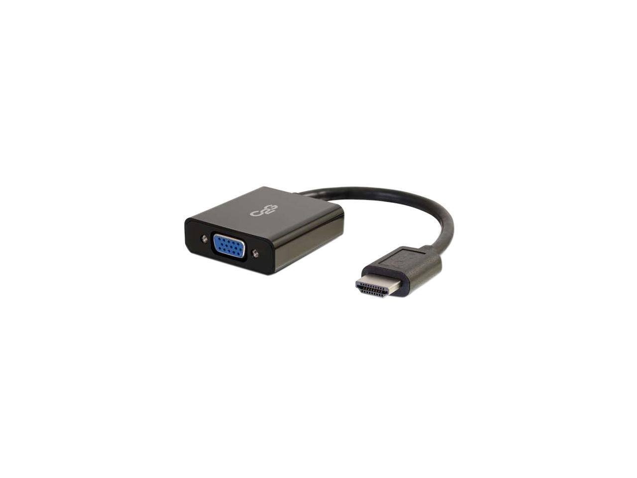 Alt View 1. Cables to Go - C2g 8In Hdmi To Vga Adapter Converter Dongle - Black.