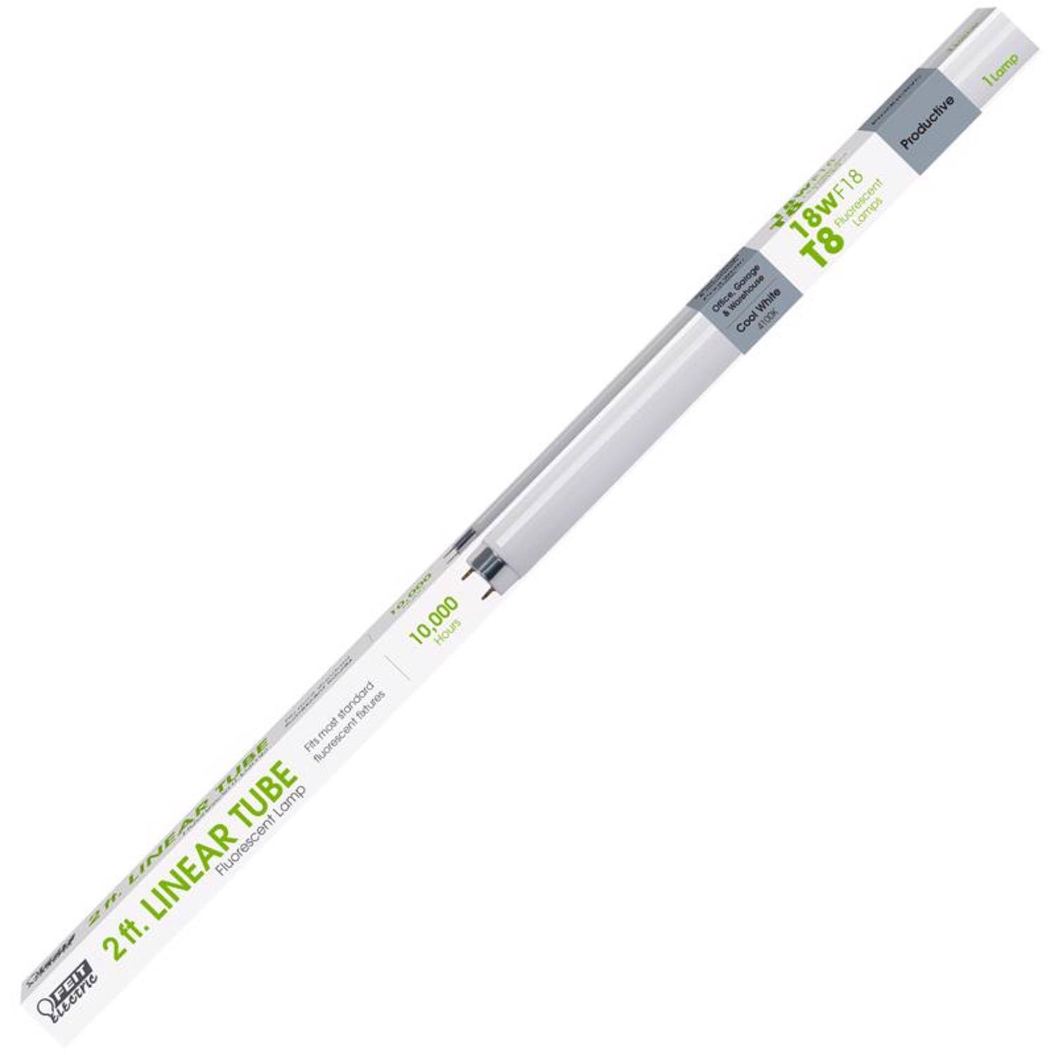 FEIT ELECTRIC - Feit Legacy Bulbs 18 W T8 1 in. D X 23.8 in. L Fluorescent Bulb Cool White Linear 4100 K 1 pk price history on PriceWatchPro