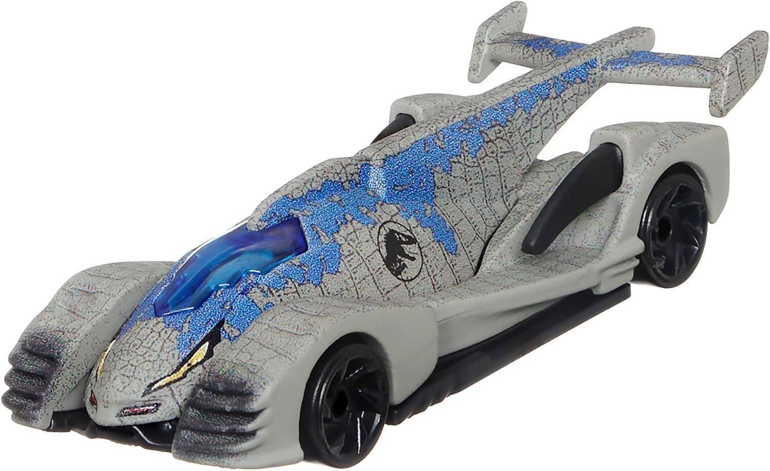 Alt View 1. Hot Wheels - Hot Wheels Character Cars Velociraptor Blue, Toy Vehicle for Ages 3 and Up.