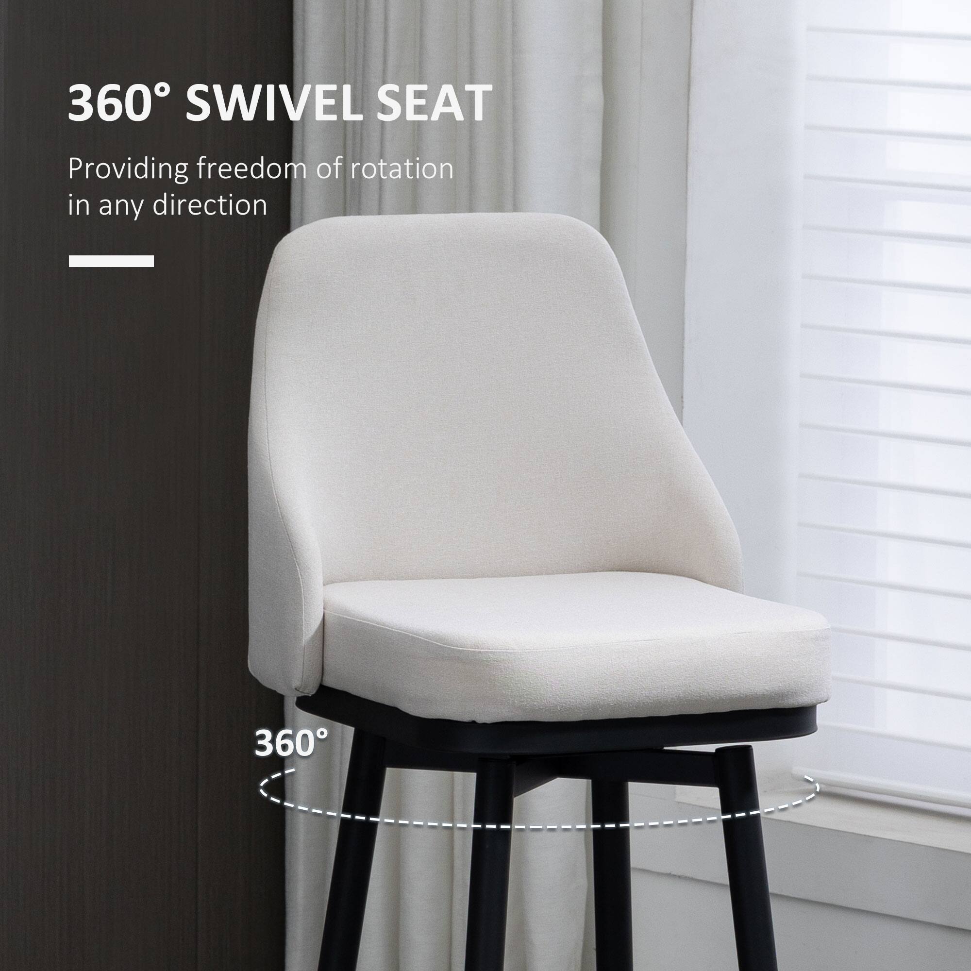 360° SWIVEL SEAT  
Providing freedom of rotation in any direction