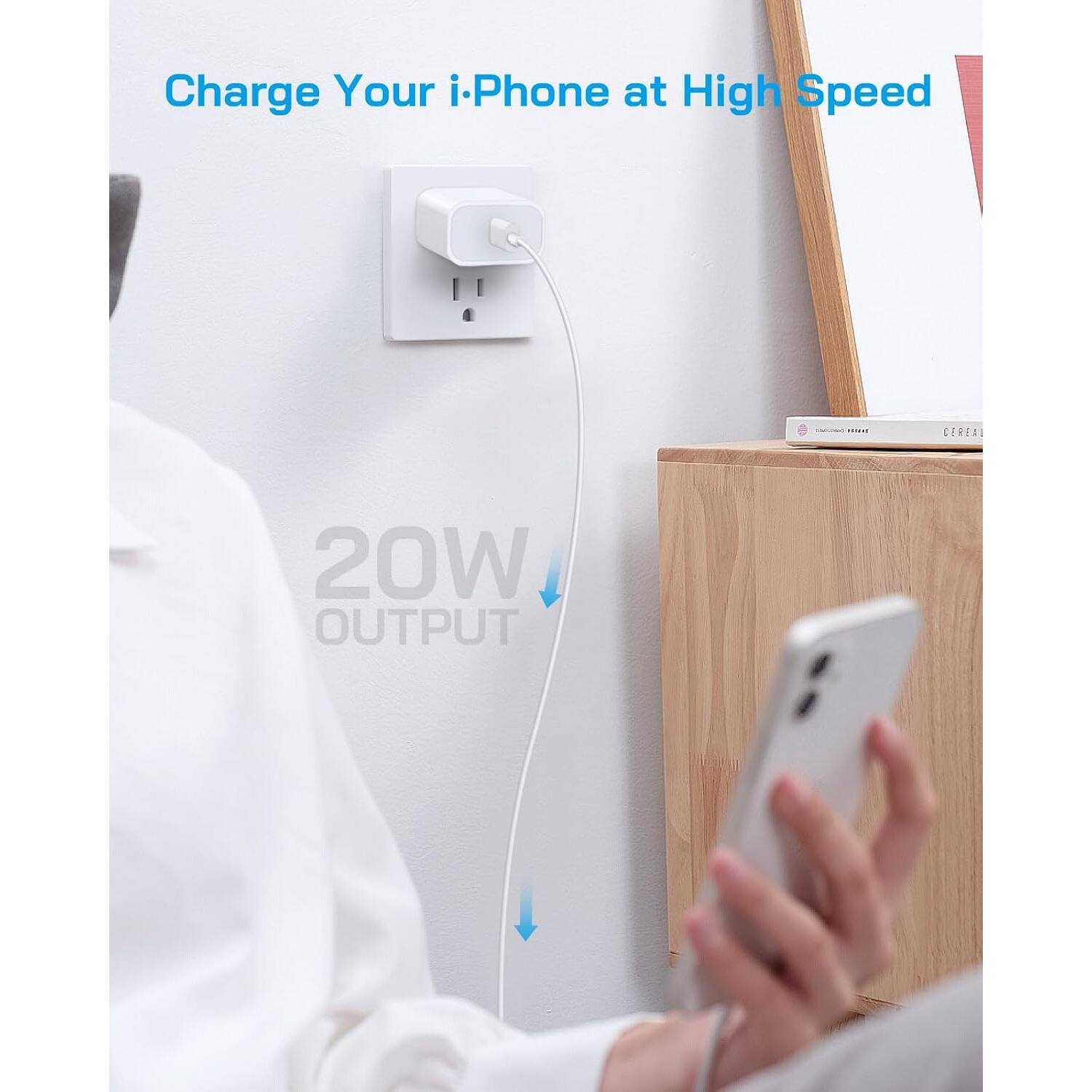 Charge Your i.Phone at High Speed, 20W Output