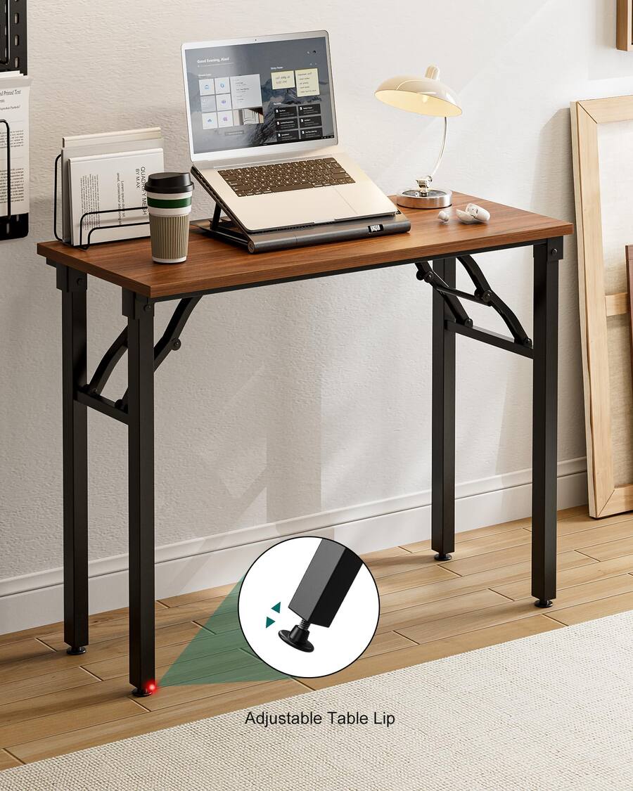 Stora Computer JETRANSPORT Small Folding Computer Desk Portable 35.8 Inch Foldable ...