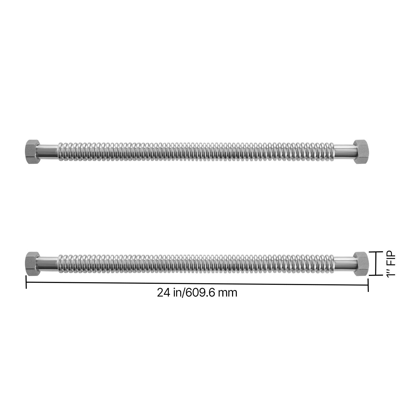 24 in/609.6 mm 1" FIP
