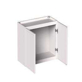 Boyel Living - 27-in W x 18-in H x 12-in D Slim Shaker RTA Kitchen Wall Cabinet with Soft-Close - Snow White