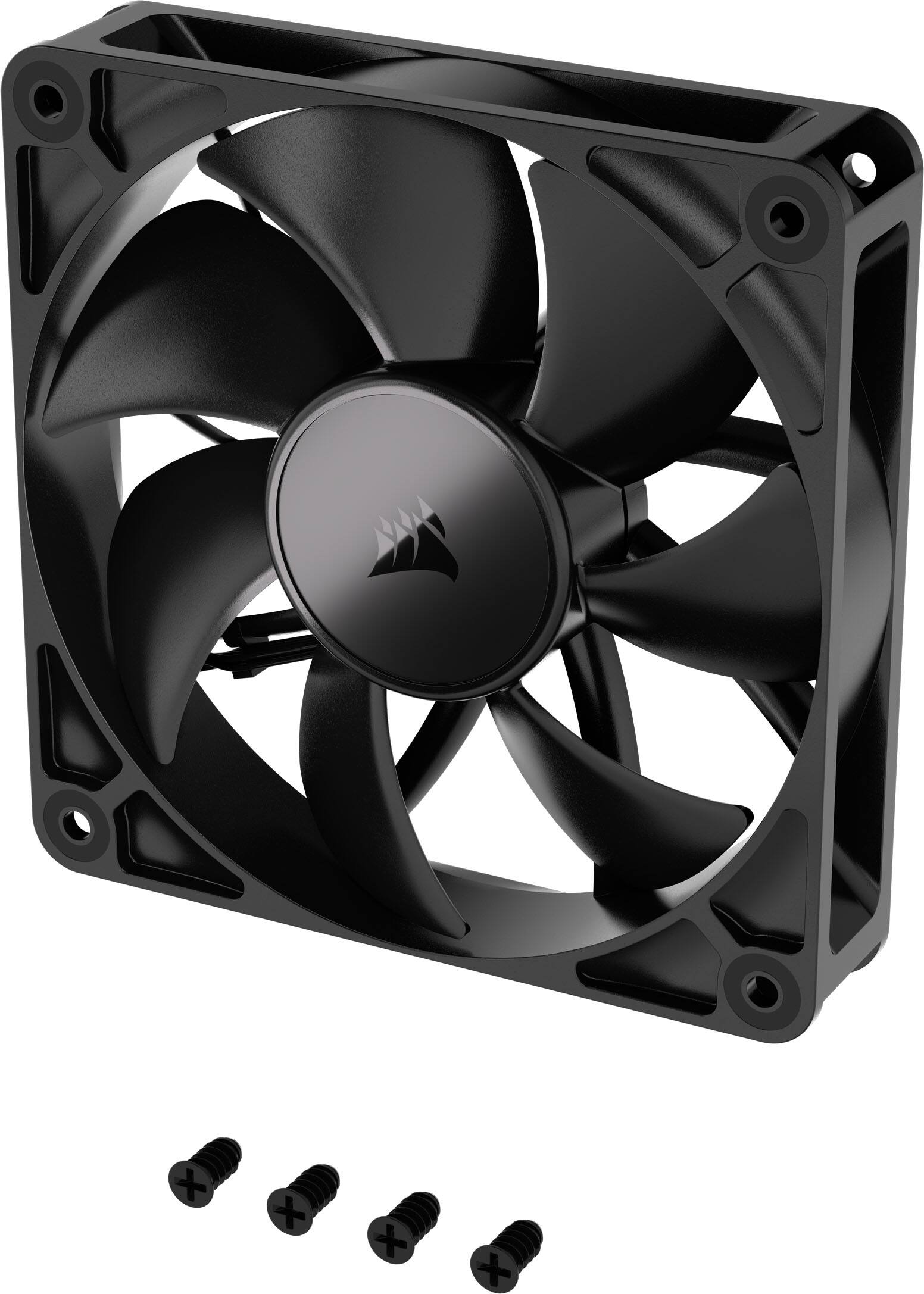 Alt View 8. CORSAIR - RS120 120mm PWM Computer Case Fan Expansion Fan - Black.