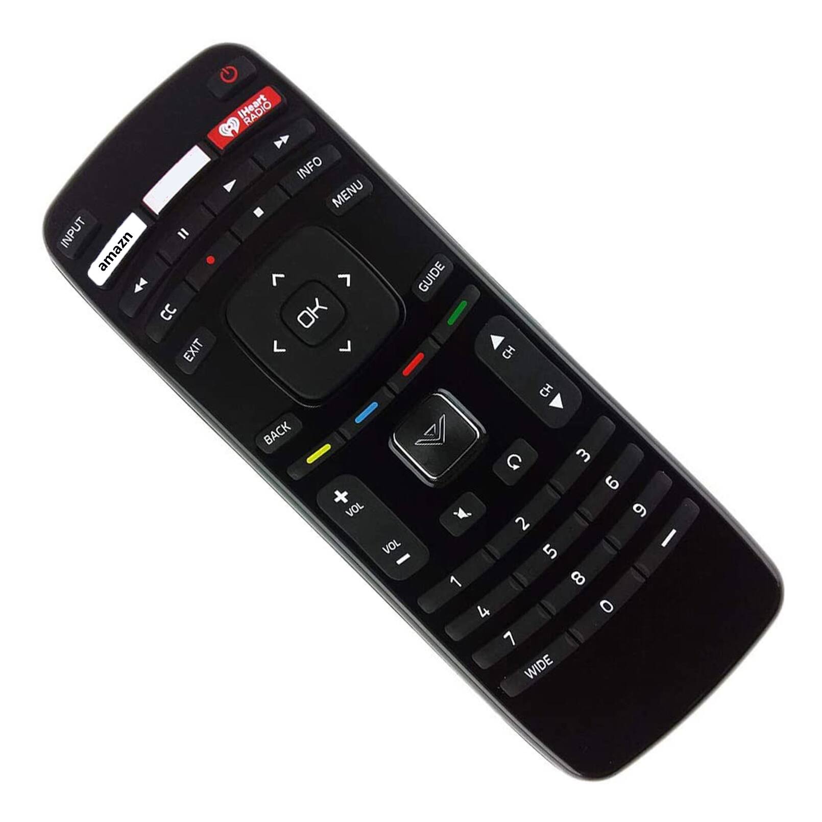 INPUT amazon IHeart RADIO INFO MENU GUIDE CC EXIT BACK VOL + VOL - CH CH G 1 2 3 4 5 6 7 8 9 0 WIDE