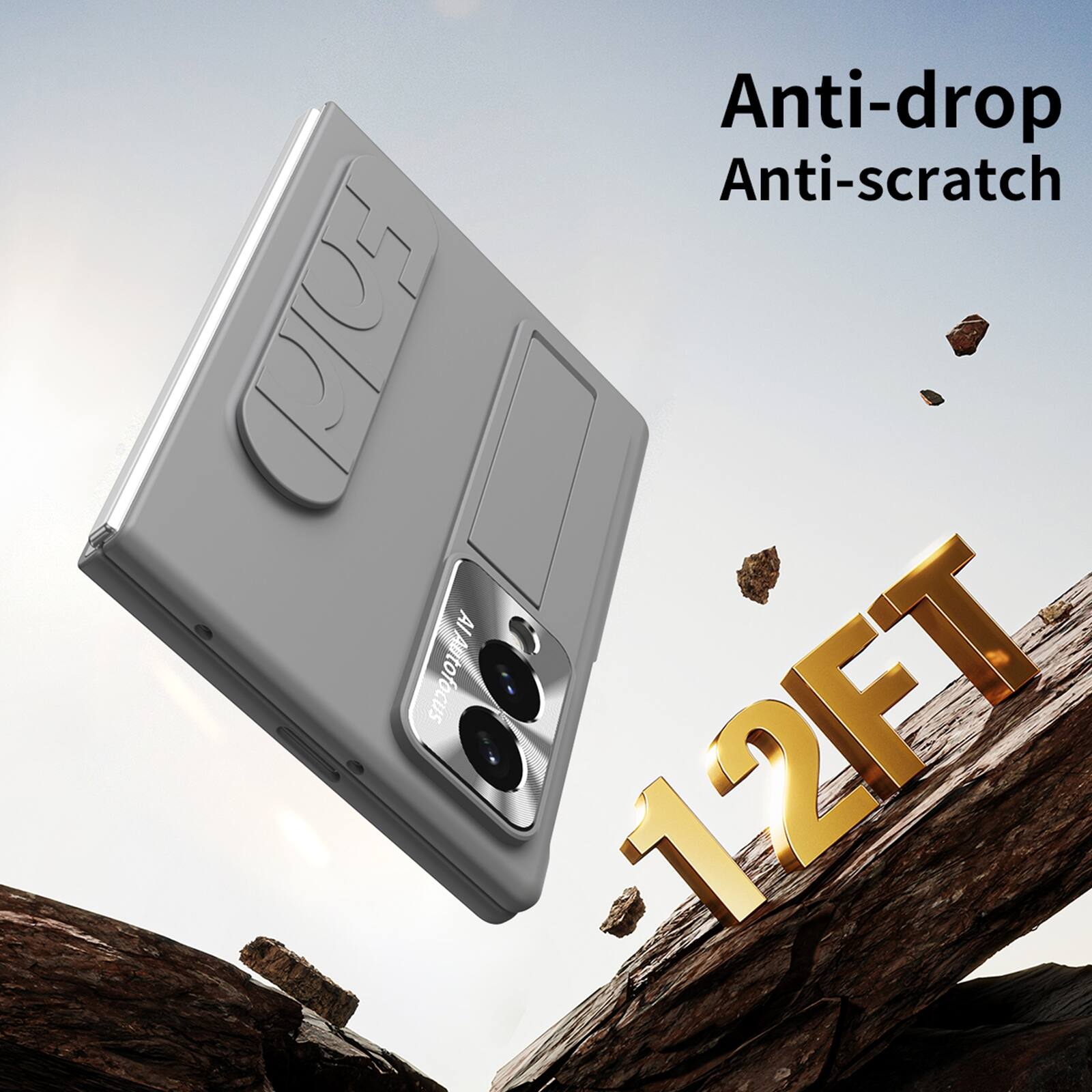 Anti-drop Anti-scratch  
Fold to focus  
-1-2FT