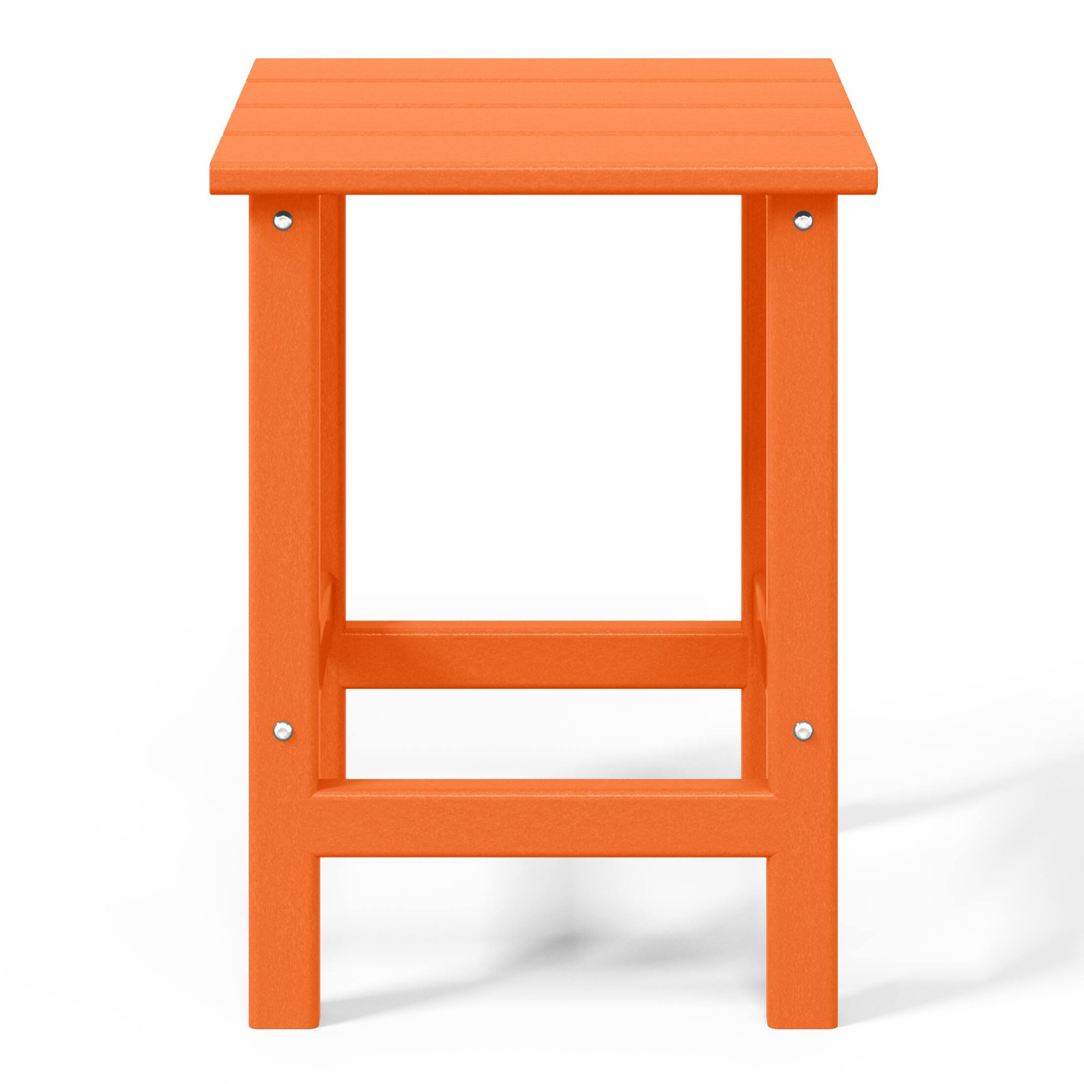 Back. WestinTrends - WestinTrends Malibu 14" square outdoor Side table for Adirondack chair - Orange.