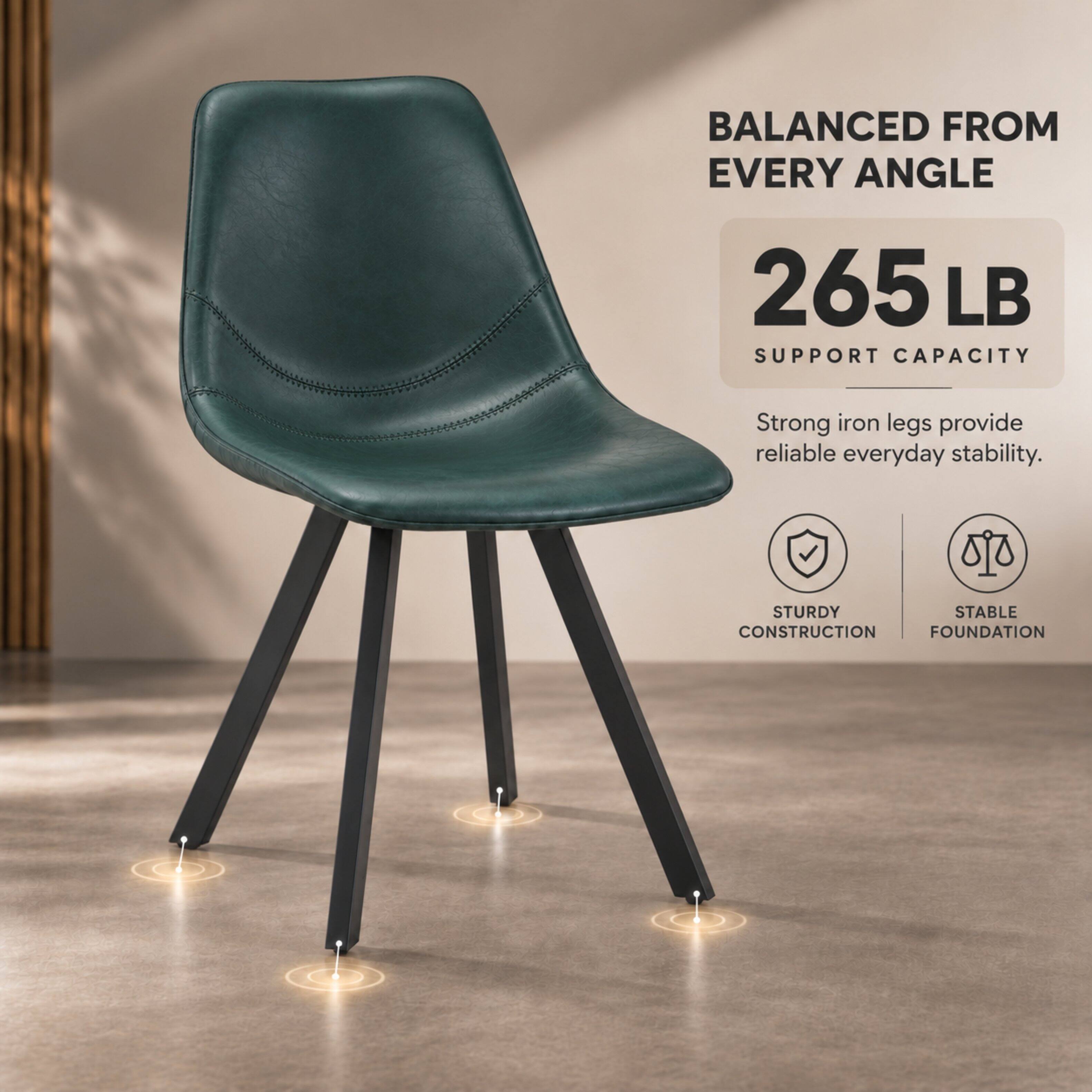 BALANCED FROM EVERY ANGLE

265 LB SUPPORT CAPACITY

Strong iron legs provide reliable everyday stability.

STURDY CONSTRUCTION FOUNDATION