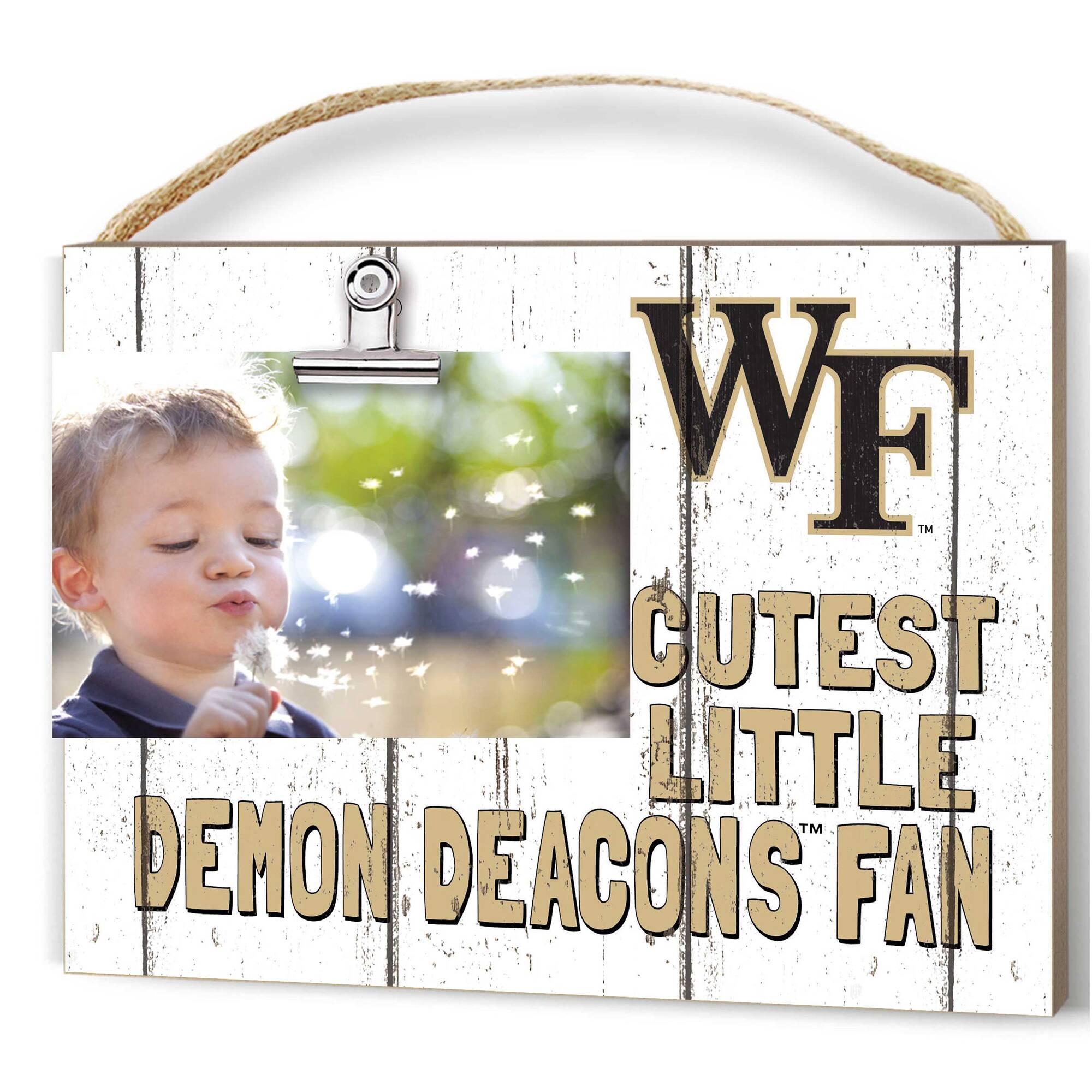 Wake Forest Demon Deacons 8'' x 10'' Cutest Little Weathered Logo Clip Photo Frame