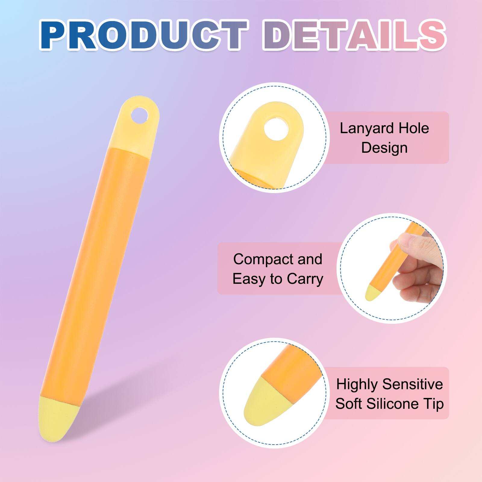 PRODUCT DETAILS

- Lanyard Hole Design
- Compact and Easy to Carry
- Highly Sensitive Soft Silicone Tip