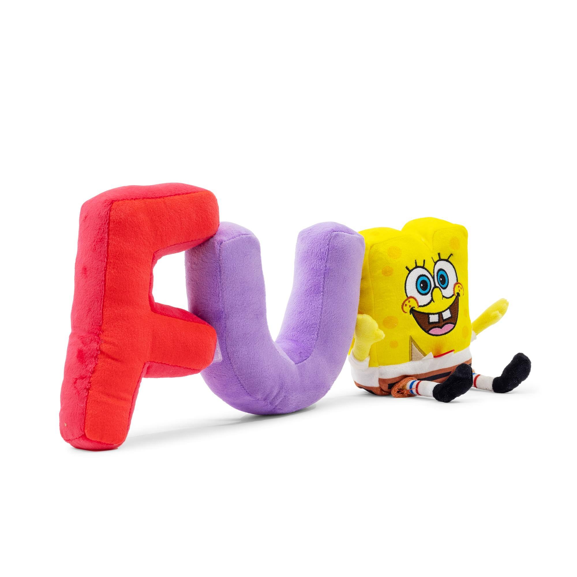 Alt View 1. Nickelodeon - Nickelodeon SpongeBob SquarePants "FUN" 10-Inch Plush - Yellow.