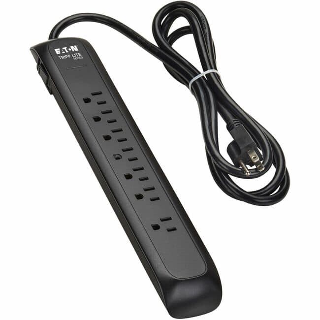 Tripp Lite - series Protect It! TLP76B 7-Outlets Surge Suppressor/Protector - Household Electronic, Computer, Printer - Black