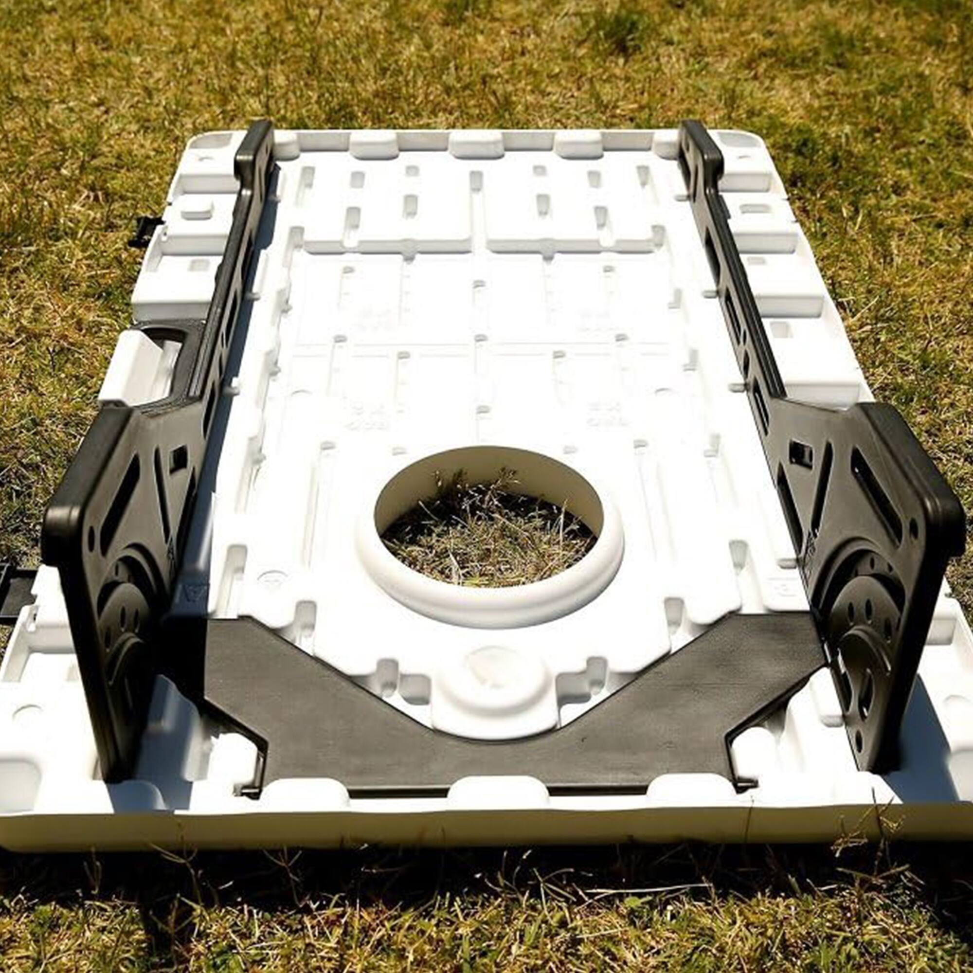 Alt View 8. Driveway Games - Driveway Games All Weather Indoor/Outdoor EZ Carry Bean Bag Cornhole Game Set - Black/White.