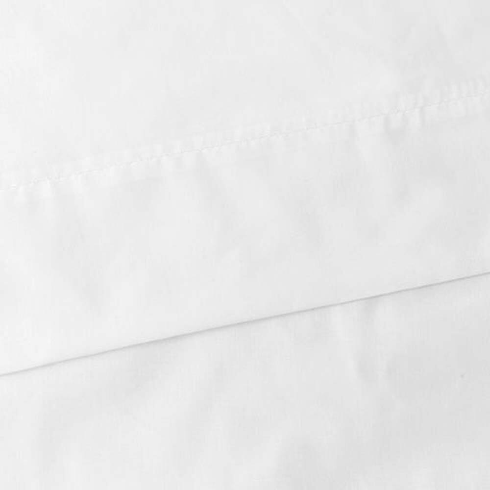 Left. Ellis Curtain - Ellis Classic Tailored Design in a Perma Press Fabric 3" Rod Pocket Tailored Valance 86"x15" White - White.