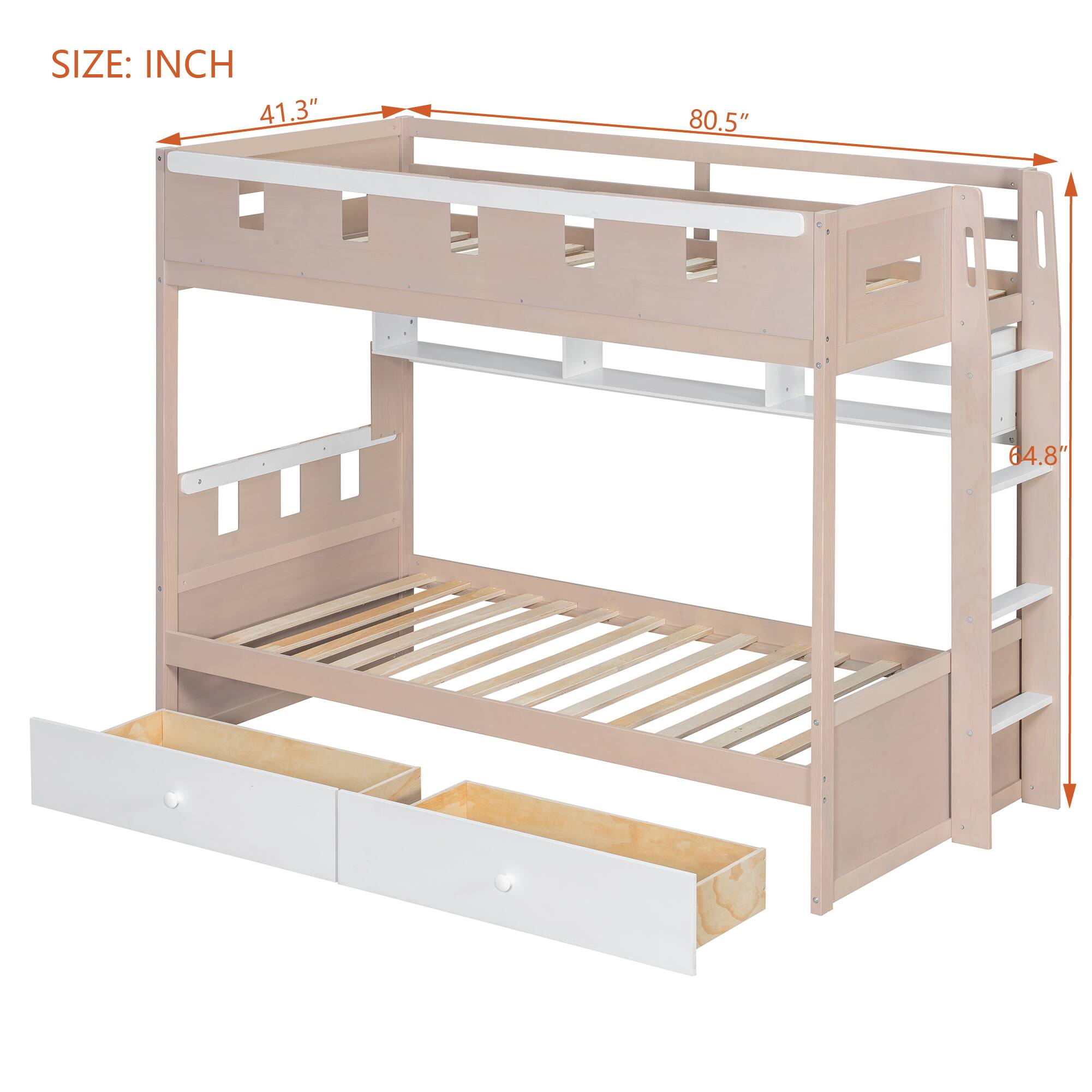SIZE: INCH  
41.3" 80.5" 64.8"