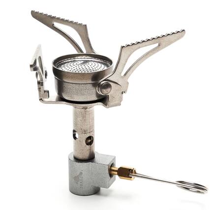 Front. TOAKS - TOAKS Titanium Backpacking Stove - Titanium / Natural Metal Finish.