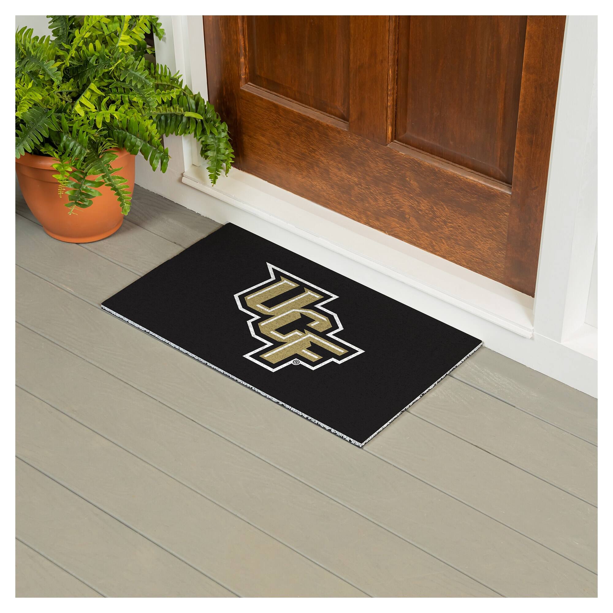 Alt View 2. Evergreen Enterprises - UCF Knights 16" x 28" Full Color Indoor/Outdoor Logo Turf Mat - Multicolor.