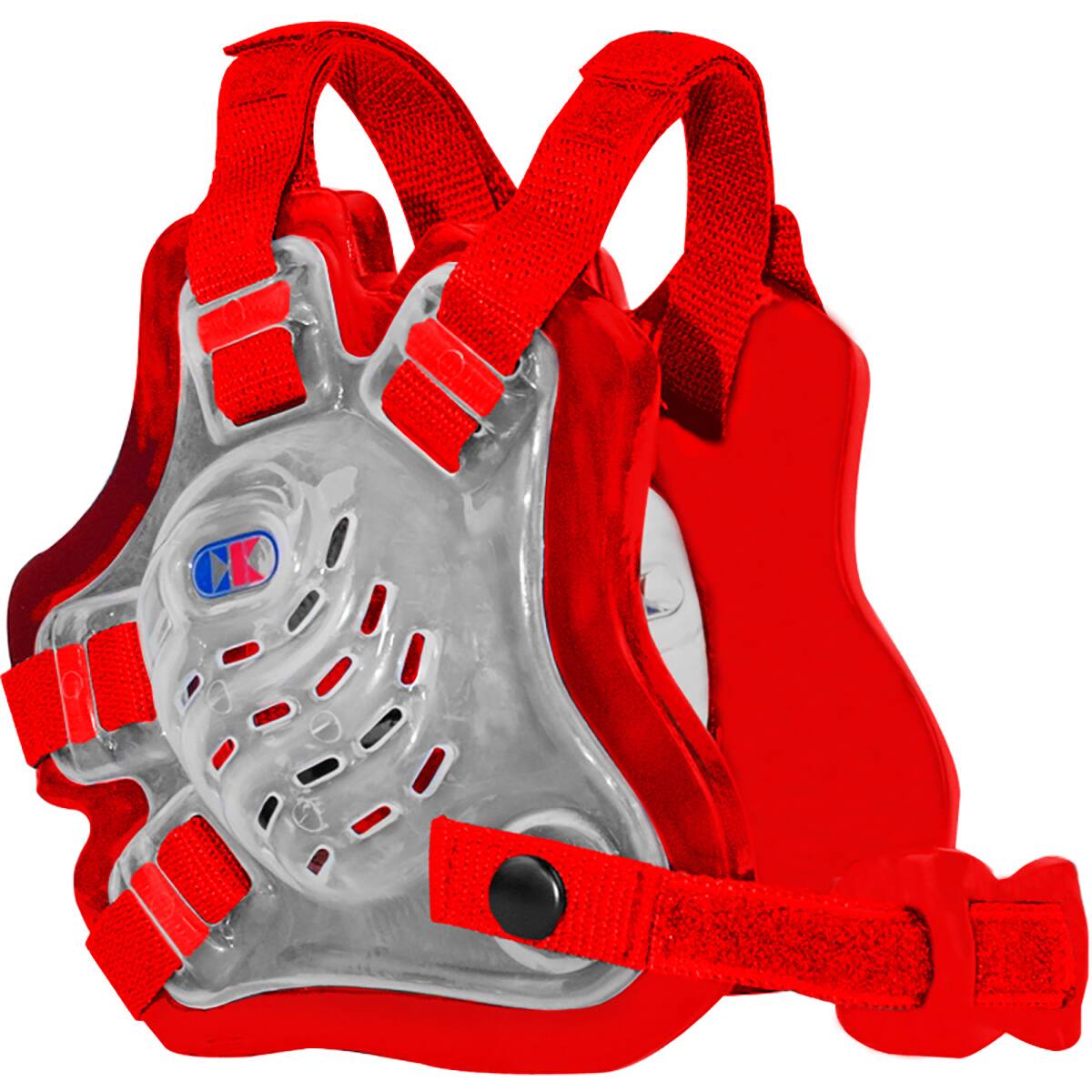 Cliff Keen - F5 Tornado Wrestling Headgear - Translucent/Scarlet/Scarlet