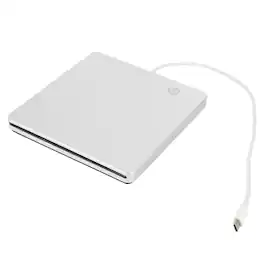 Topteng - Type-C External Blu-ray DVD Combo Drive - Plays Blu-ray & DVDs, Burns DVDs/CDs, with Touch Buttons for Mac/Windows - Silver