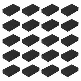 Unique Bargains - Single Sided Speaker Isolation Pads 80x50x15mm Square EVA Acoustic Foam Anti-Vibration Feet for Speaker Subwoofer, 32pcs - Black