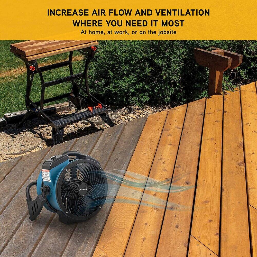 INCREASE AIR FLOW AND VENTILATION WHERE YOU NEED IT MOST  
At home, at work, or on the jobsite