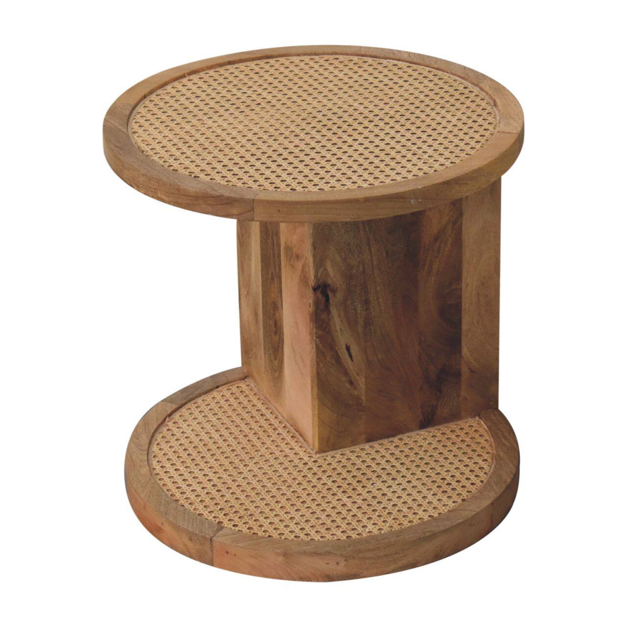 Alt View 1. Artisan Furniture - Close-knit Corner End Table - Brown.