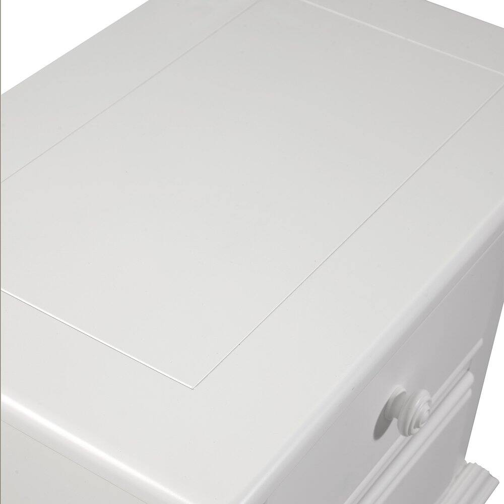 Alt View 4. American Woodcrafters - Cottage Traditions 2-Drawer Nightstand - White Cottage - White.