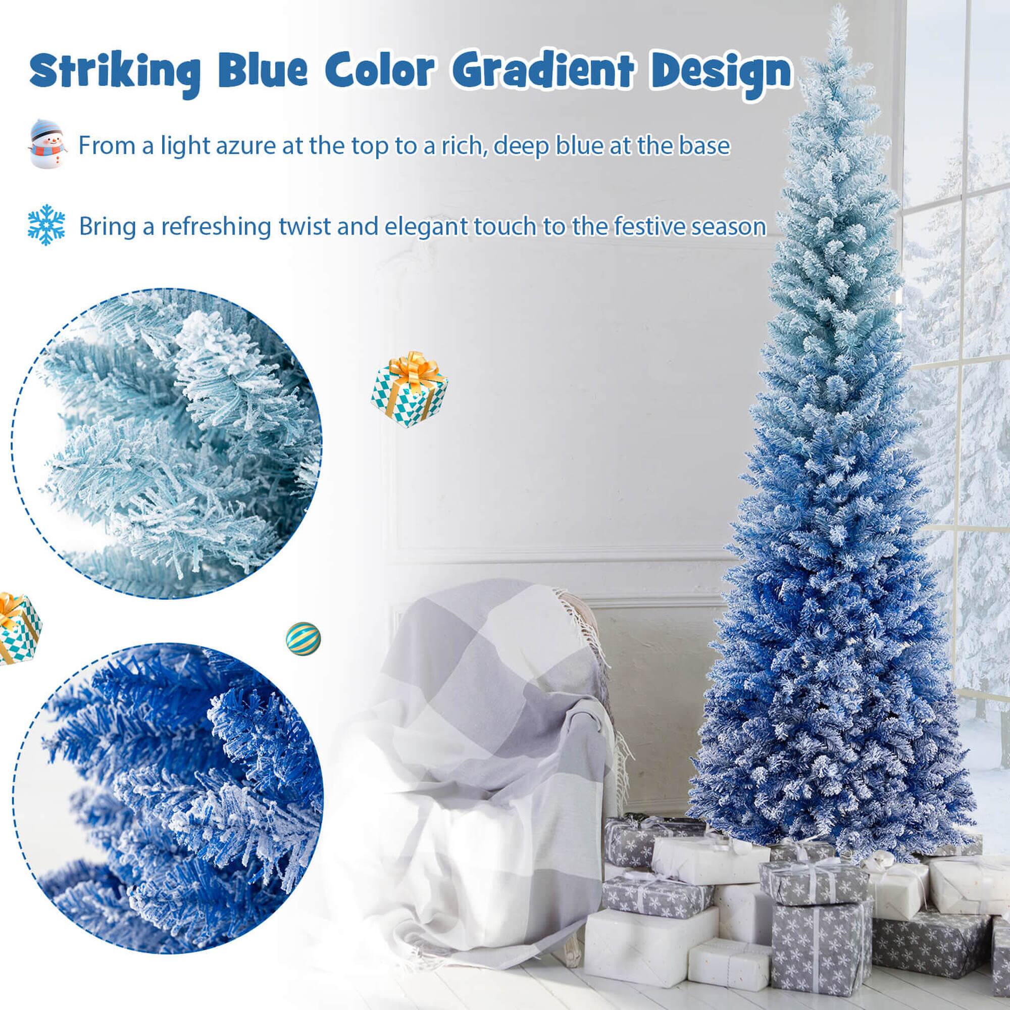 BAUSPIEL シーズンツリー Snow Flocked Artificial Pine Christmas Tree w/ Foldable