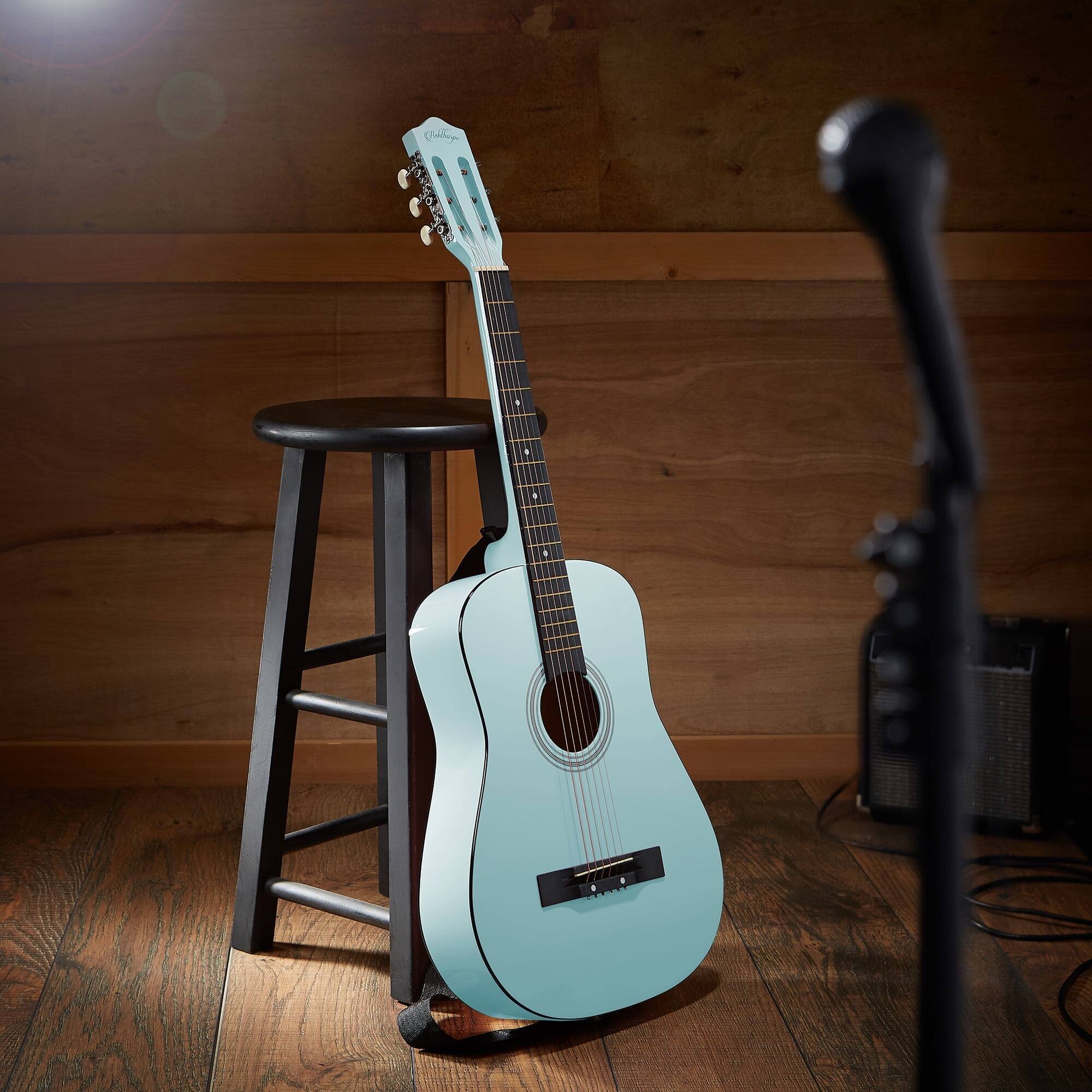 Alt View 1. Stock Preferred - 38 Inch Beginner Acoustic Guitar Package with Starter Bundle Kit and Accessories - Light Blue - Light Blue.