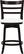 Front. CorLiving - Woodgrove Three Bar Design 39" Wood Barstool - Espresso/White.