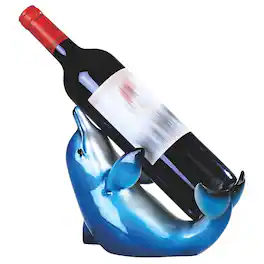 FC Design - 8.25"W Dolphin Wine Rack Bottle Holder Dining Room Figurine - Multicolor