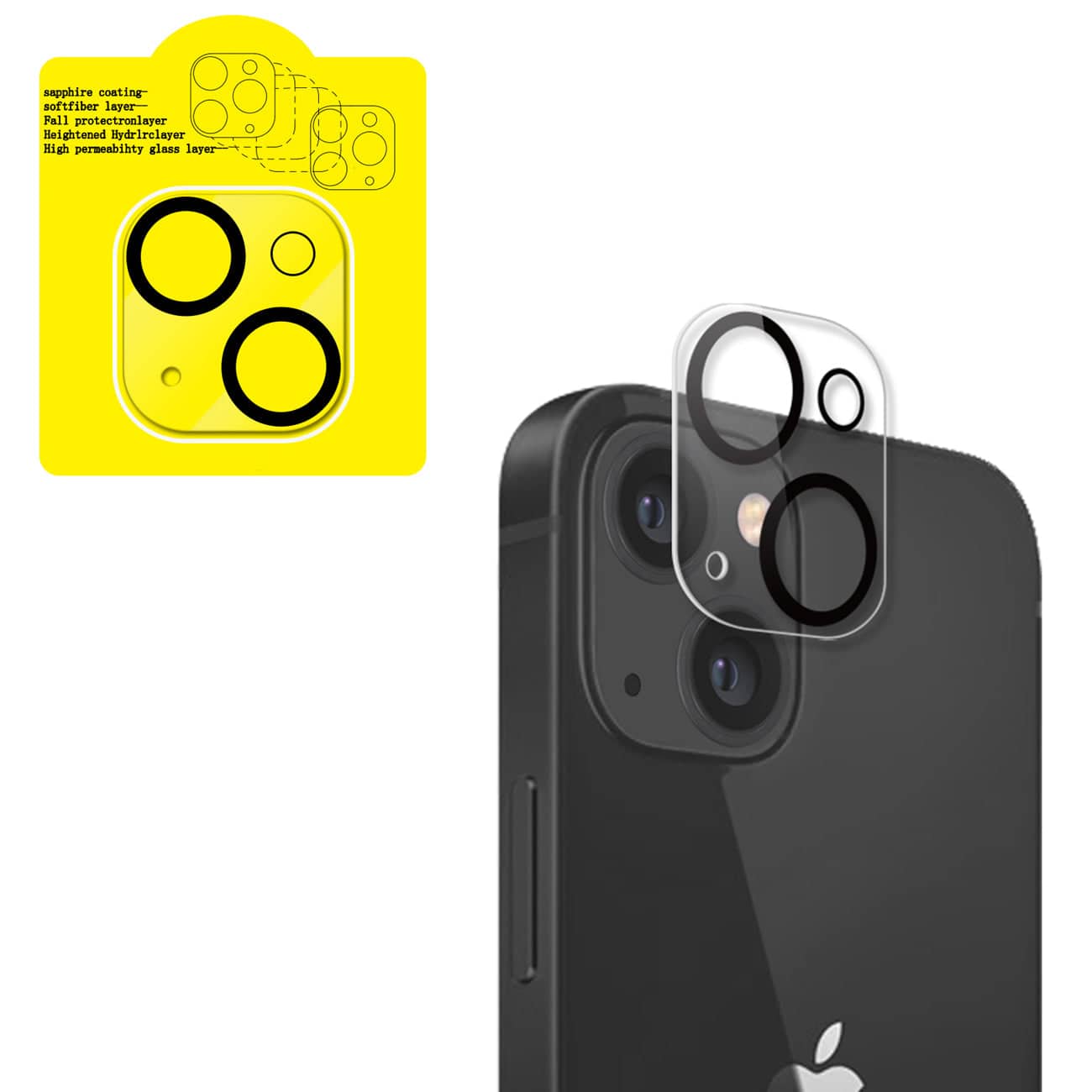 Reiko - Camera Protector For Iphone 13 - Clear