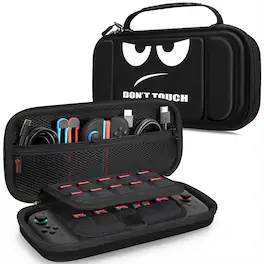 Fintie - Shockproof Carrying Case for Nintendo Switch 2 (2025) Portable Hard Shell Protective Cover, Travel Storage Bag - Dont Touch
