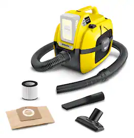 Karcher - WD 1 Compact Cordless Wet Dry Vacuum with Blower, 1.8 Gal - Tool Only