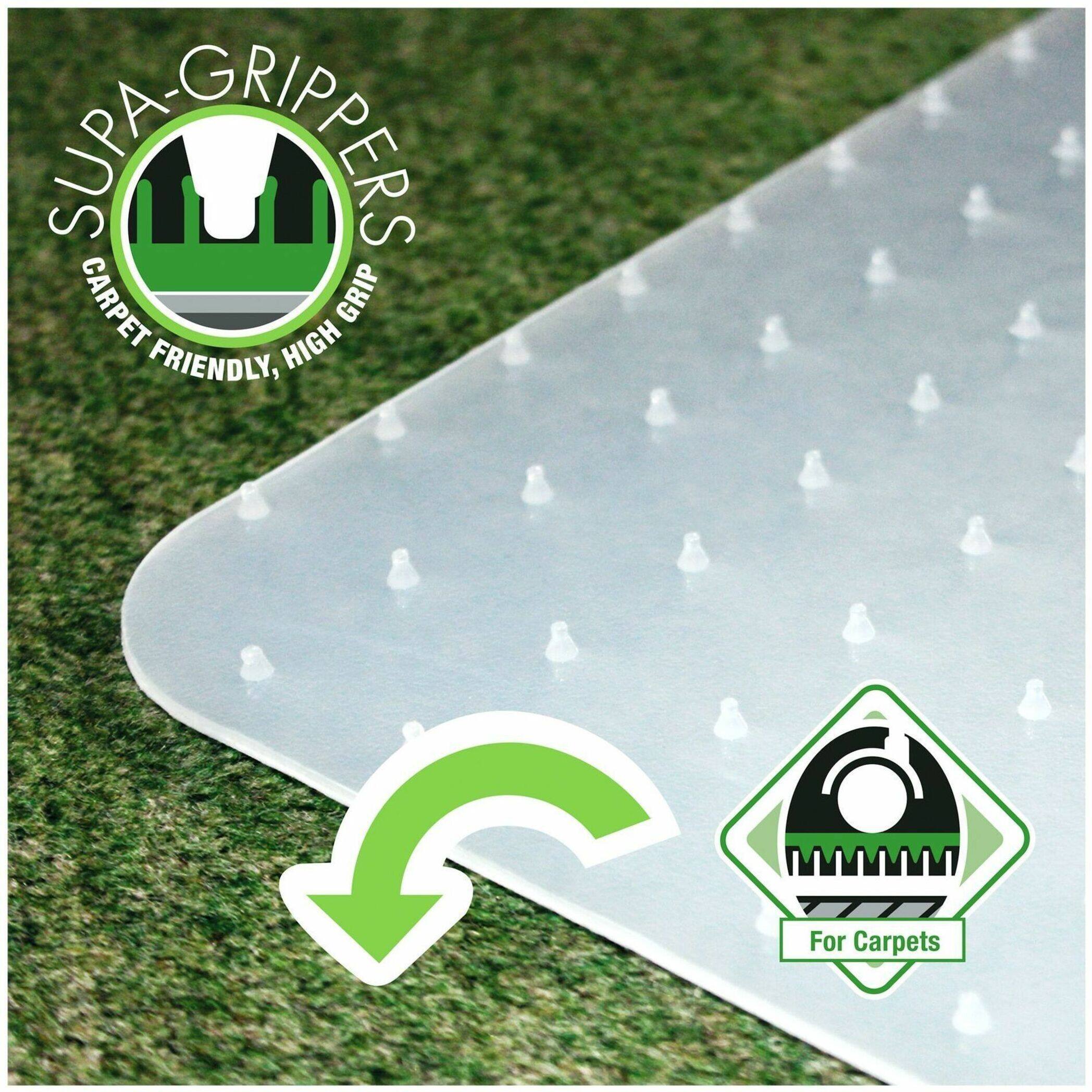 Alt View 18. Floortex - Cleartex Polypropylene Rectangular Chair Mat for Carpets - 29'' x 46'' - Translucent.