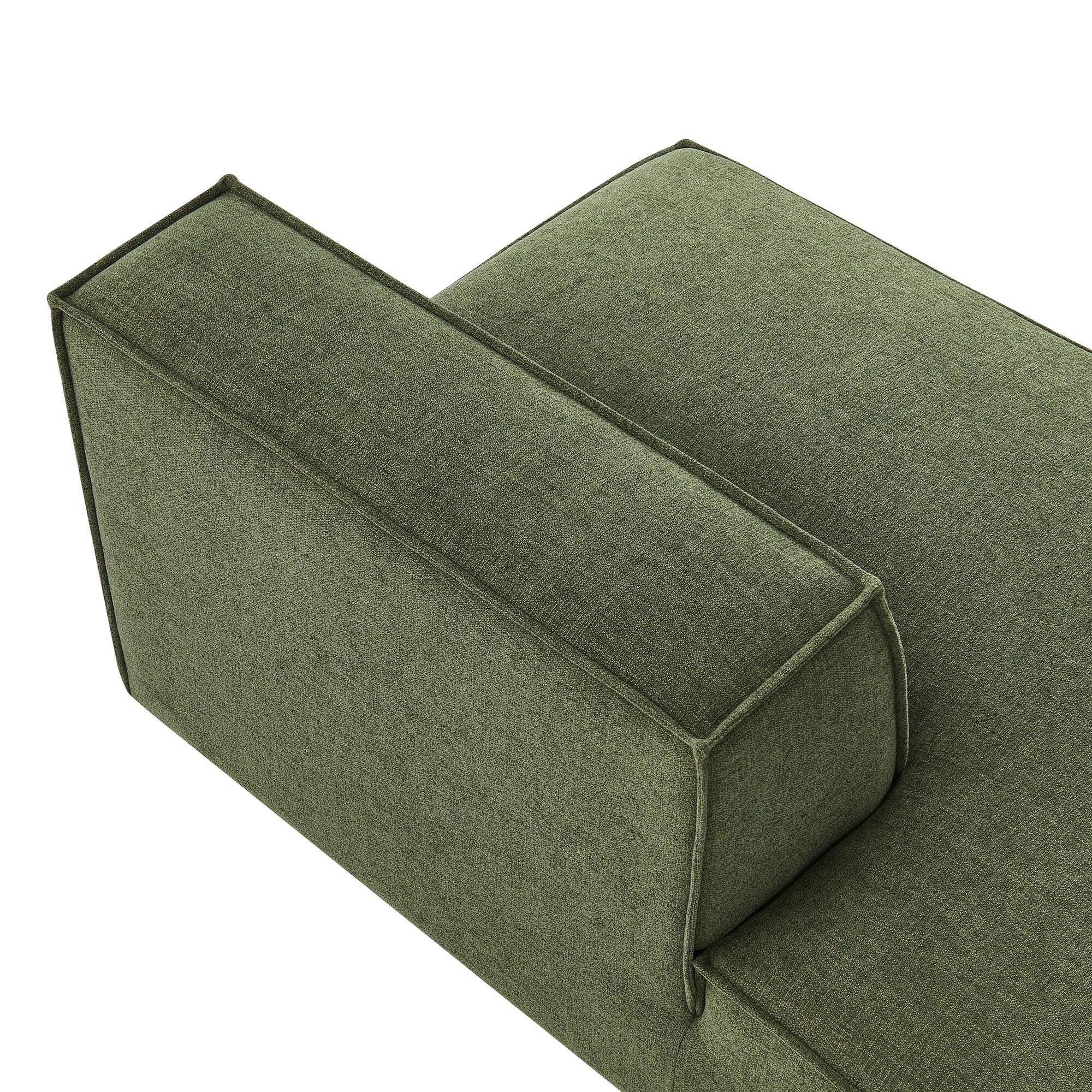 Alt View 7. Modway - Restore Performance Fabric Upholstered Left-Facing Armless Modular Chaise by Modway - Foliage.