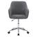 Front. CorLiving - Marlowe Upholstered Chrome Base Task Chair - Grey.